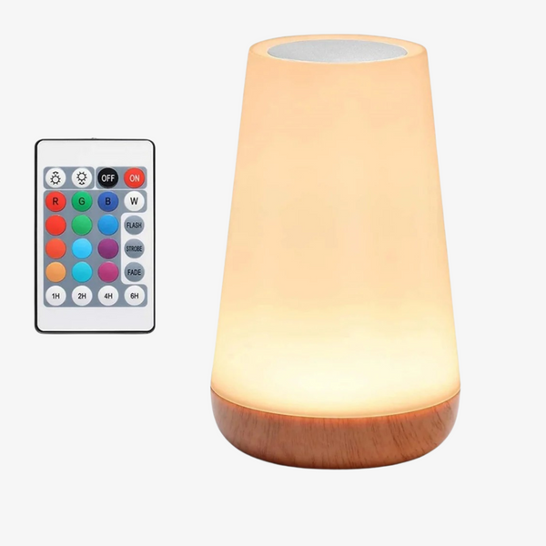 Lampe tactile rechargeable USB, 13 couleurs RGB