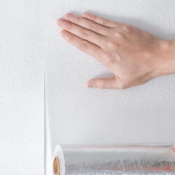 Papier peint 3D effet lin auto‑adhésif