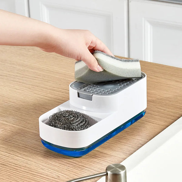 Distributeur portable 2 en 1 pour savon liquide