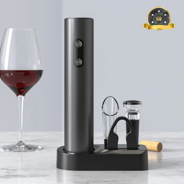 Ouvre-bouteille électrique automatique avec bec verseur et coupe-papier